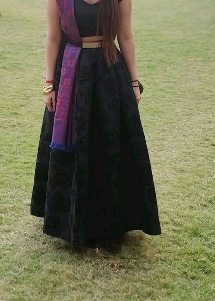 🖤 Floor Length black Long Skirt 🖤