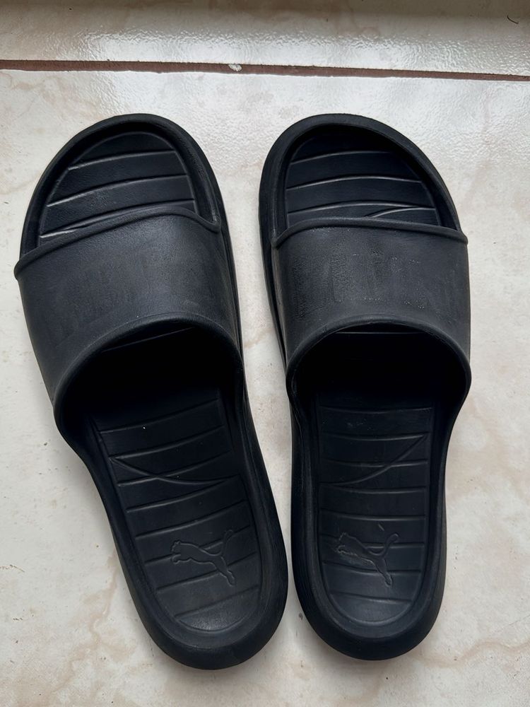 Puma Black Slides | Size 10