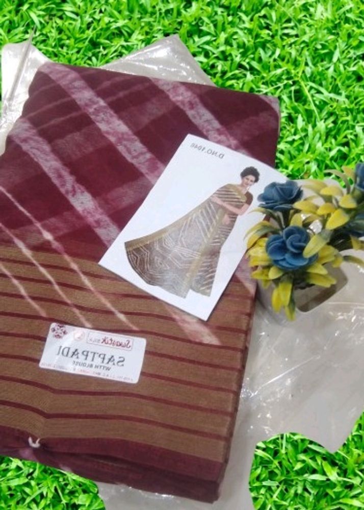 Maroon Chiffon Saree