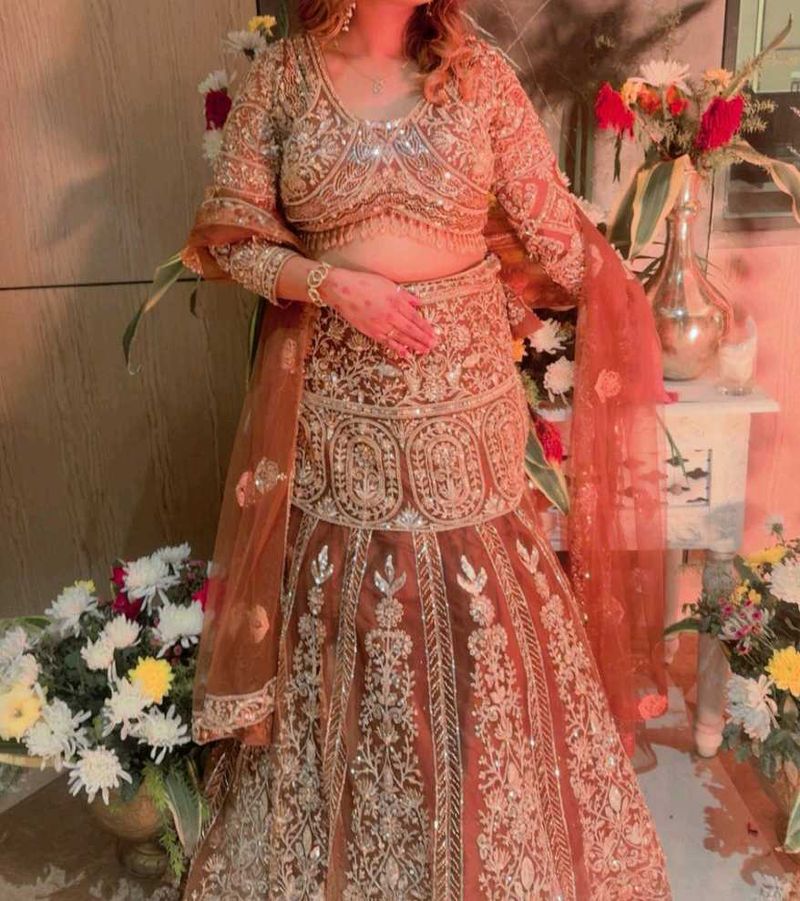 Fishcut Embroidered Lehenga for Special Occasions