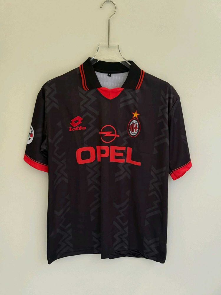 MALDINI AC MILAN 2006/07 AWAY KIT POLO FIVE SLEEV