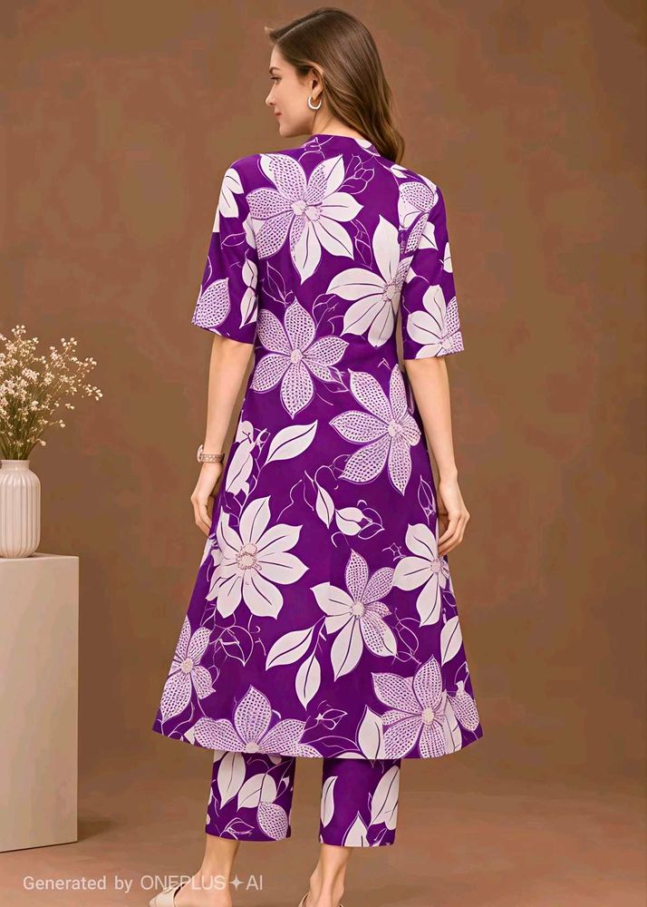 2 💜 Pockets kurti set
