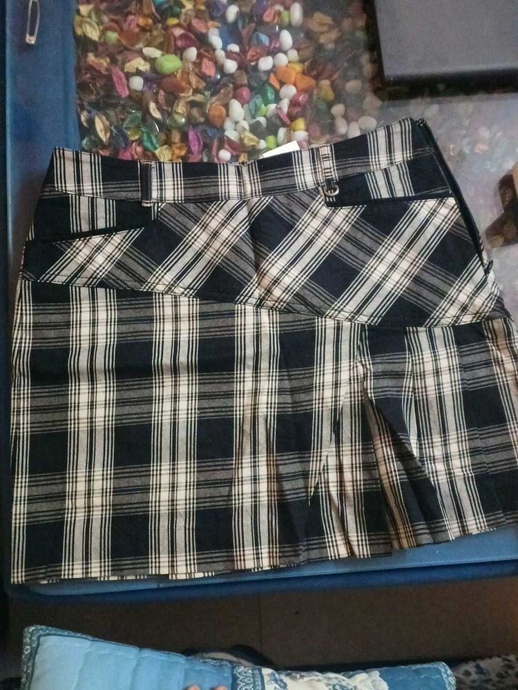 Plaid Mini Skirt