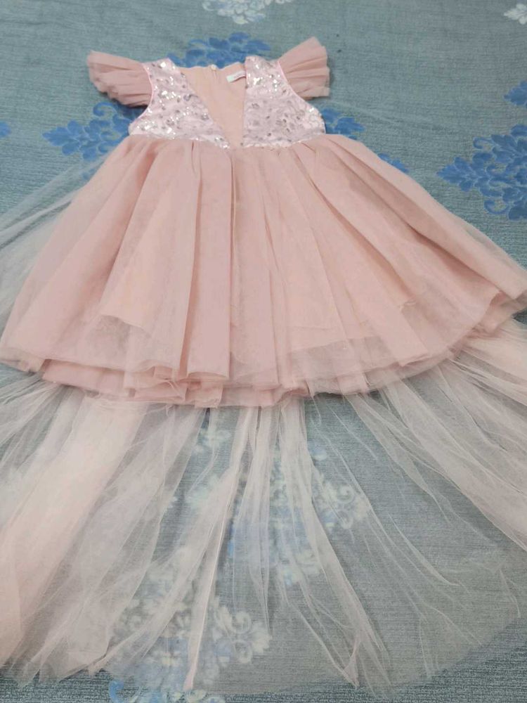Beautiful Pink Gown with Sequins