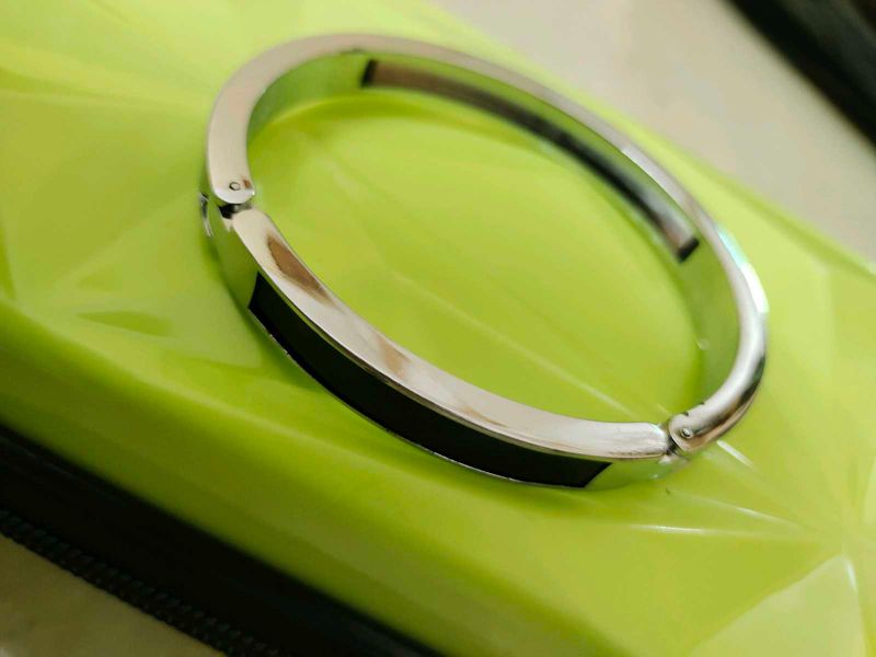 Chrome Plated Hinged Bracelet