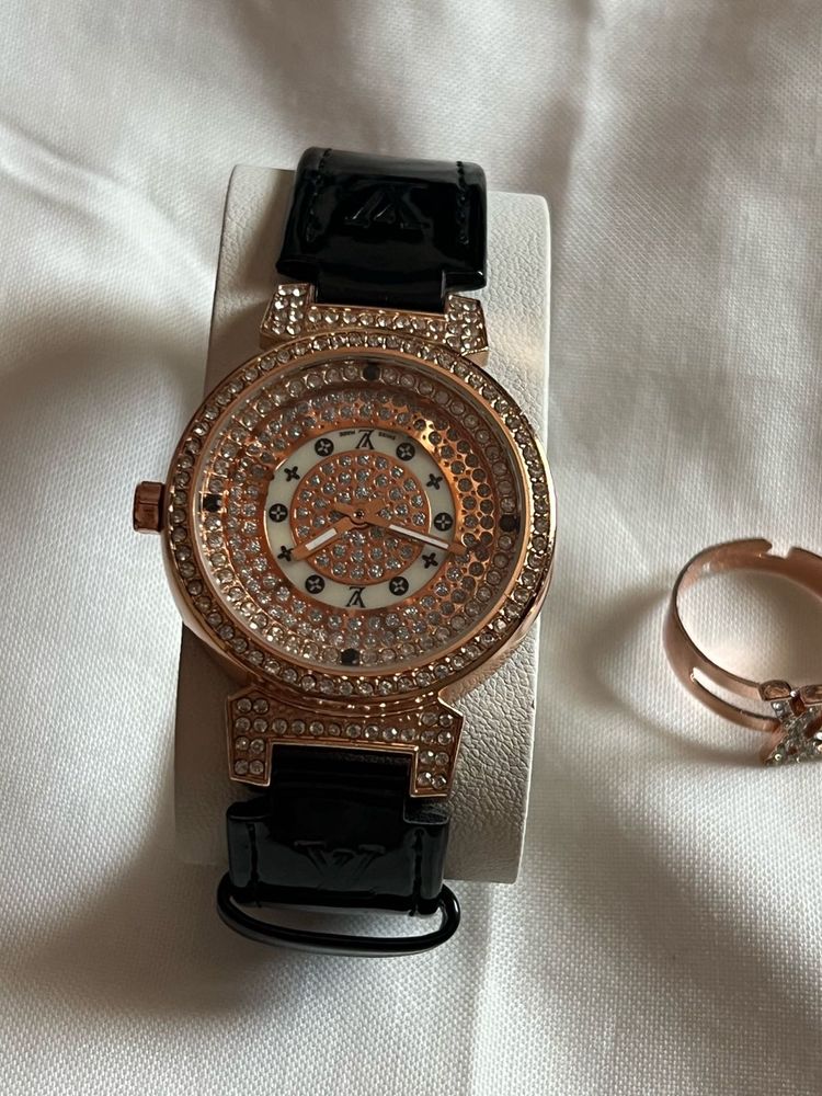 Sparkling Rose Gold Watch