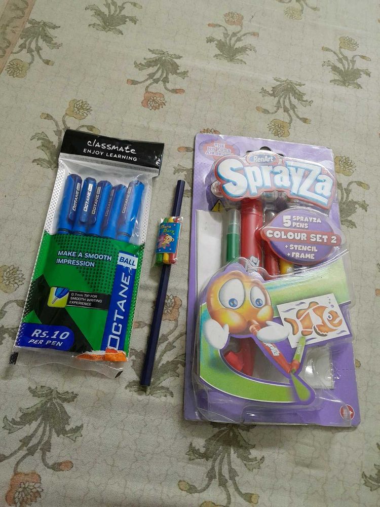 Classmate Octane Pens &amp; Sprayza Colour Set