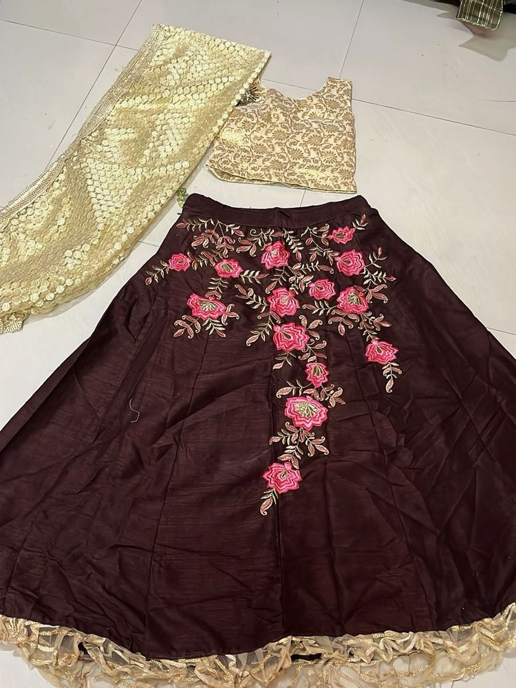 Floral Embroidered Lehenga Choli Set