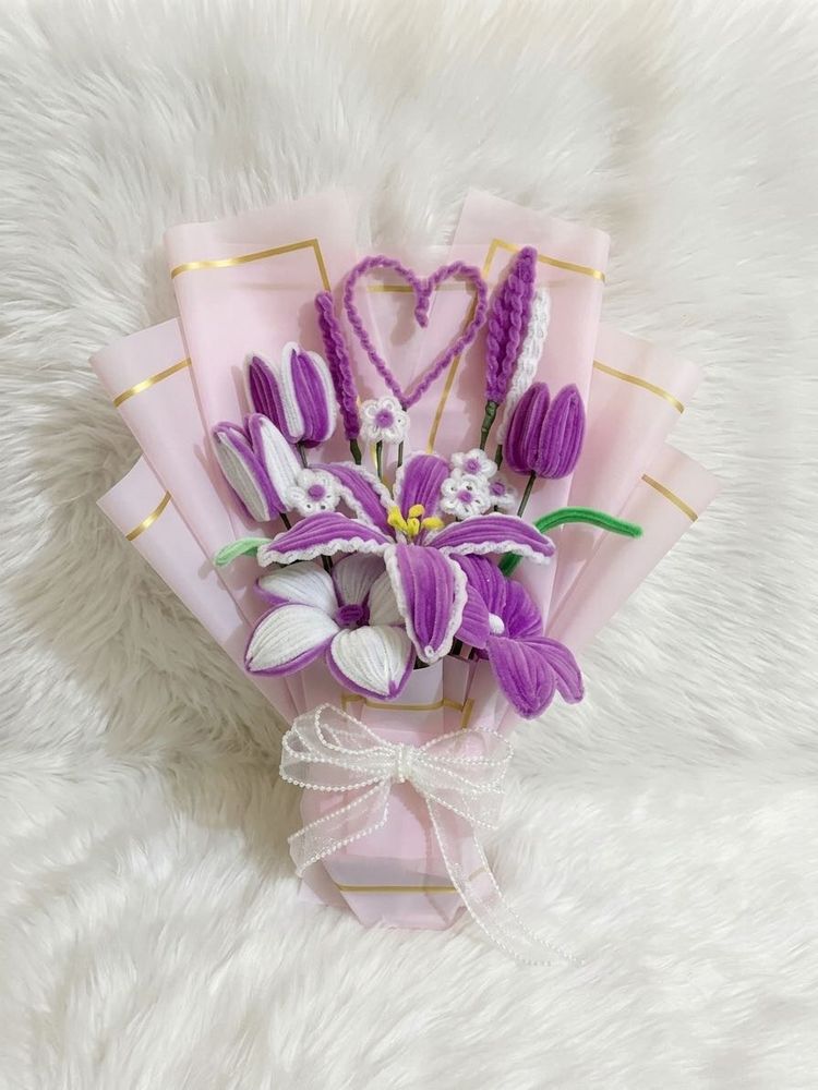 Handmade Crochet Flower Bouquet