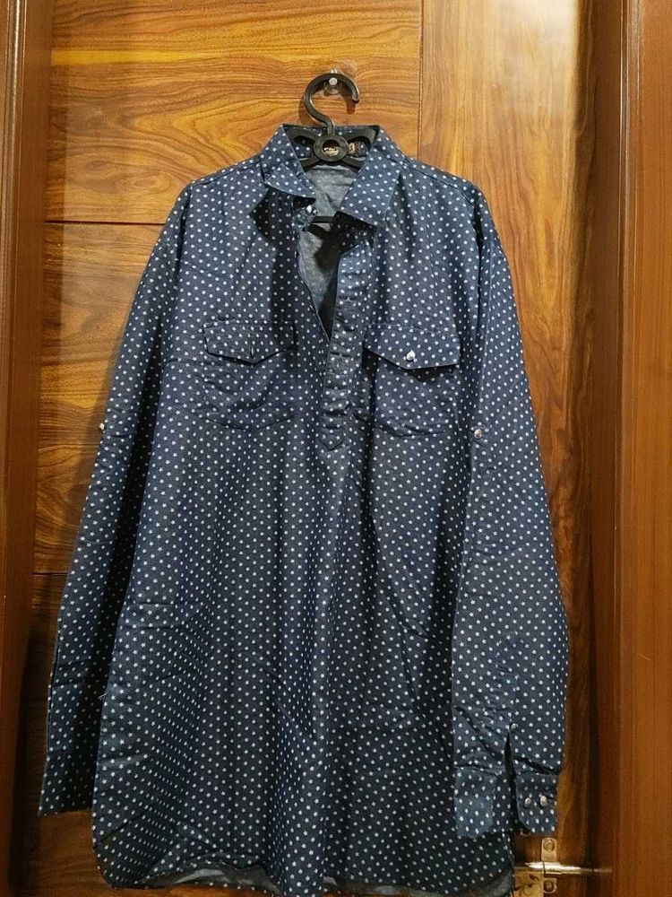 Stylish Polka Dot Long Sleeve Shirt
