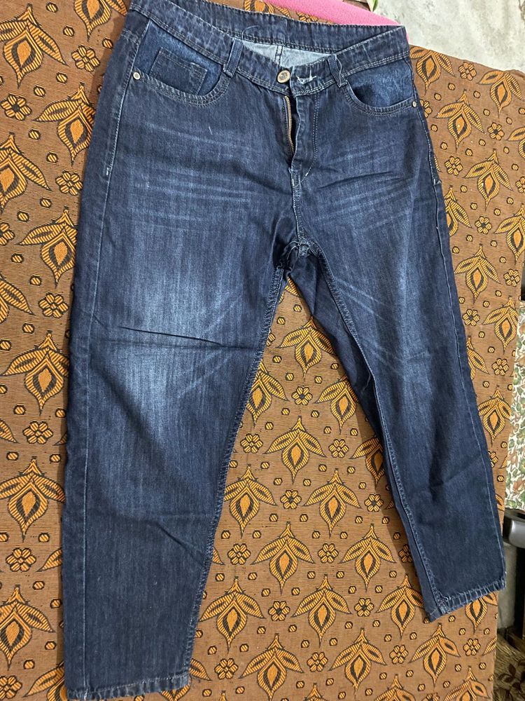 Dark Wash mom fit Denim Jeans