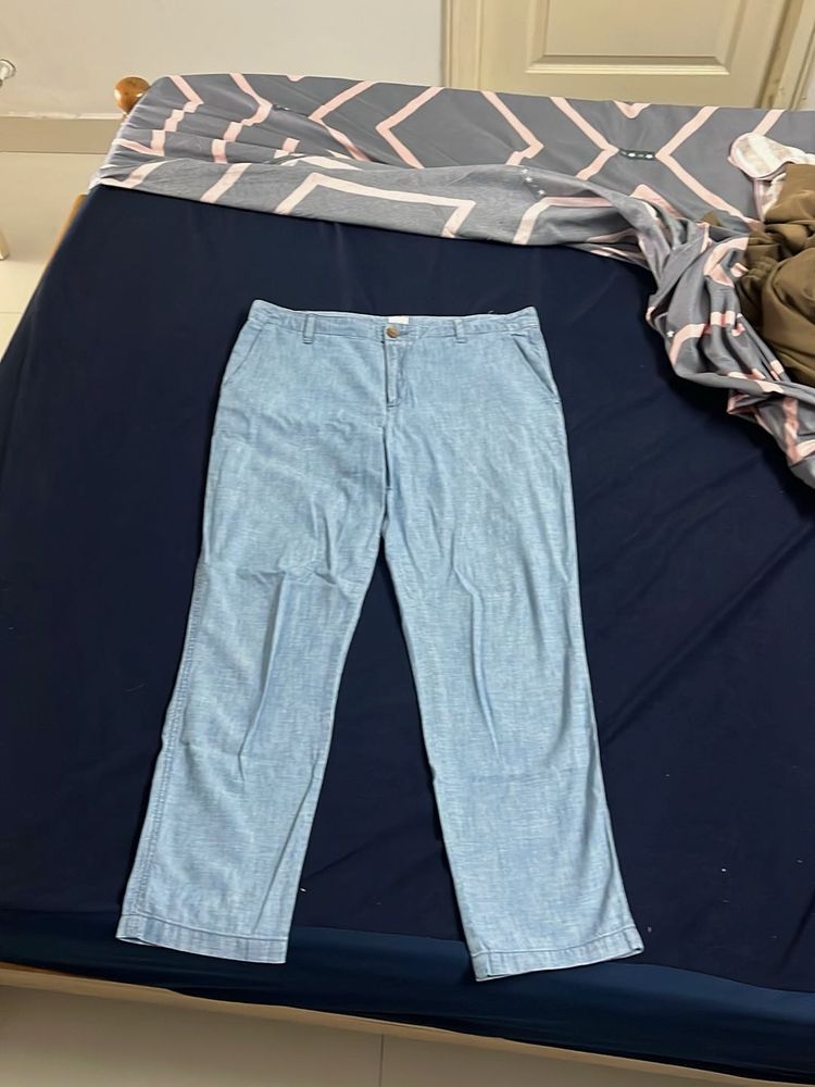 GAP Light Wash Wide Leg Pants