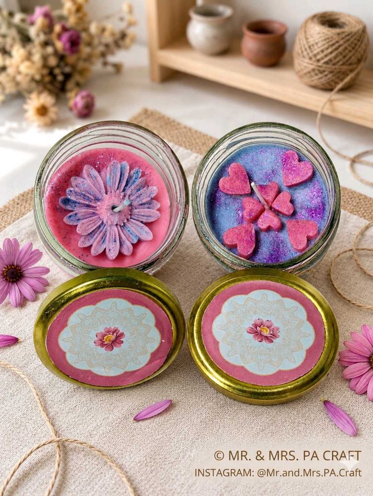 Handmade jasmine &amp; Lotus fregence Decorative  Cand