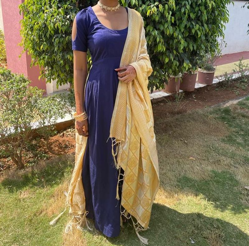 Elegant Navy Blue Dress