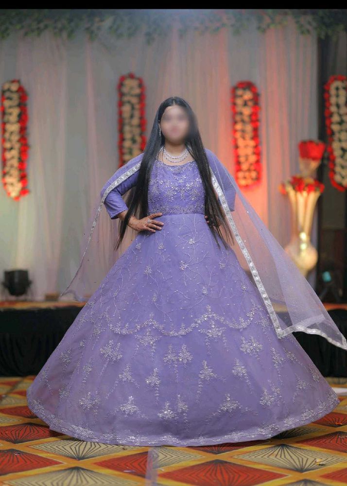 Elegant Lavender Ethnic Gown