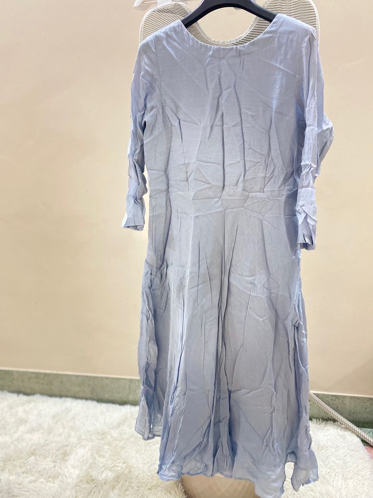 Light Blue Midi Dress