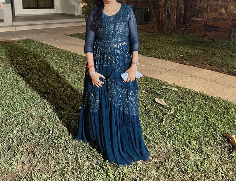 DILWALI SALE!! Stunning Teal Ethnic Gown