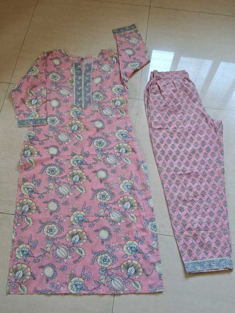 "Yufta" Brand Cotton Kurta SET