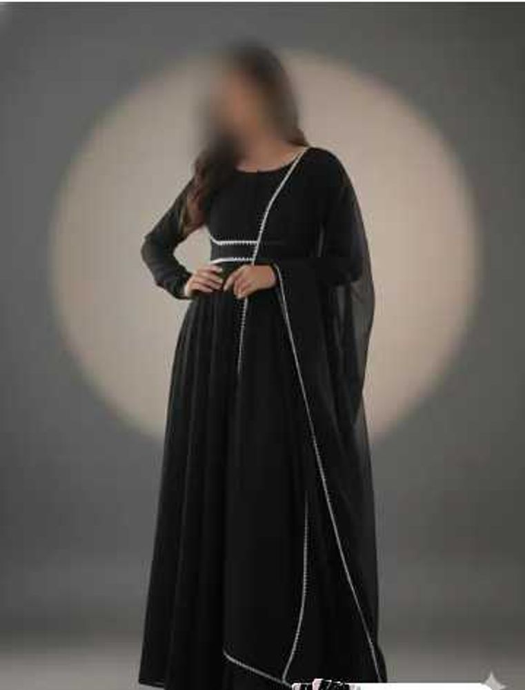 Elegant Black Kurta Set with Dupatta