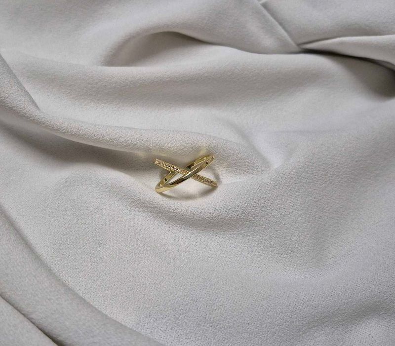 💛🤍Anti-tarnish Infinity Ring💍(adjustable)