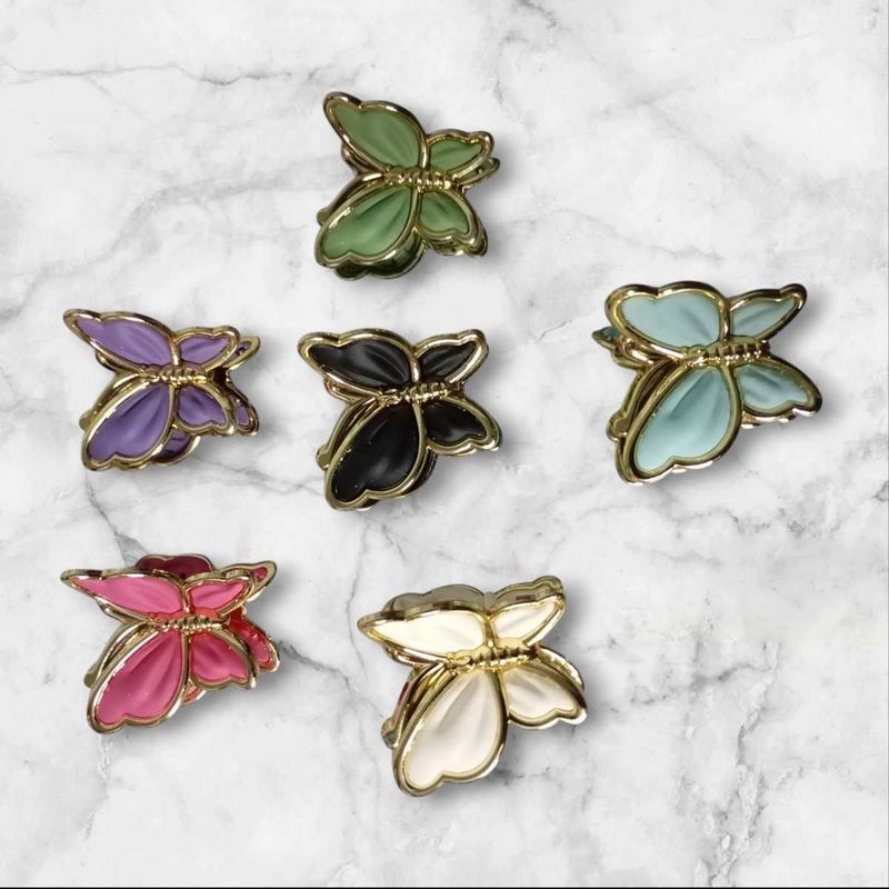 Cute Butterfly Hair Clips - Set of 6