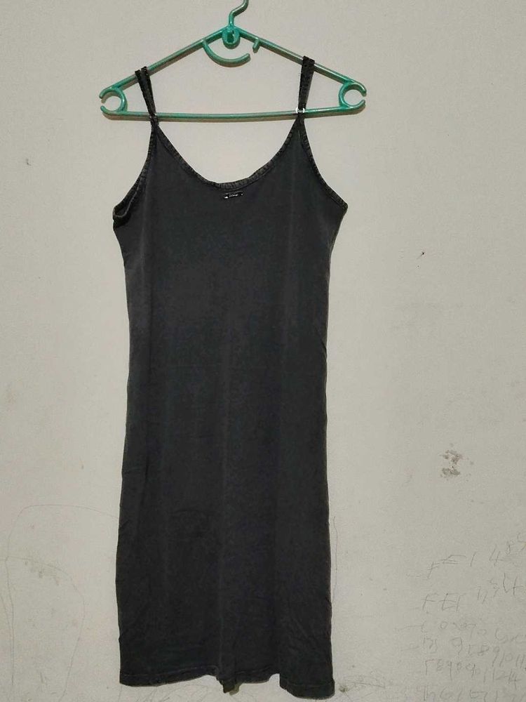 Gray Dress Adjustable Strap With Jacket Not Used