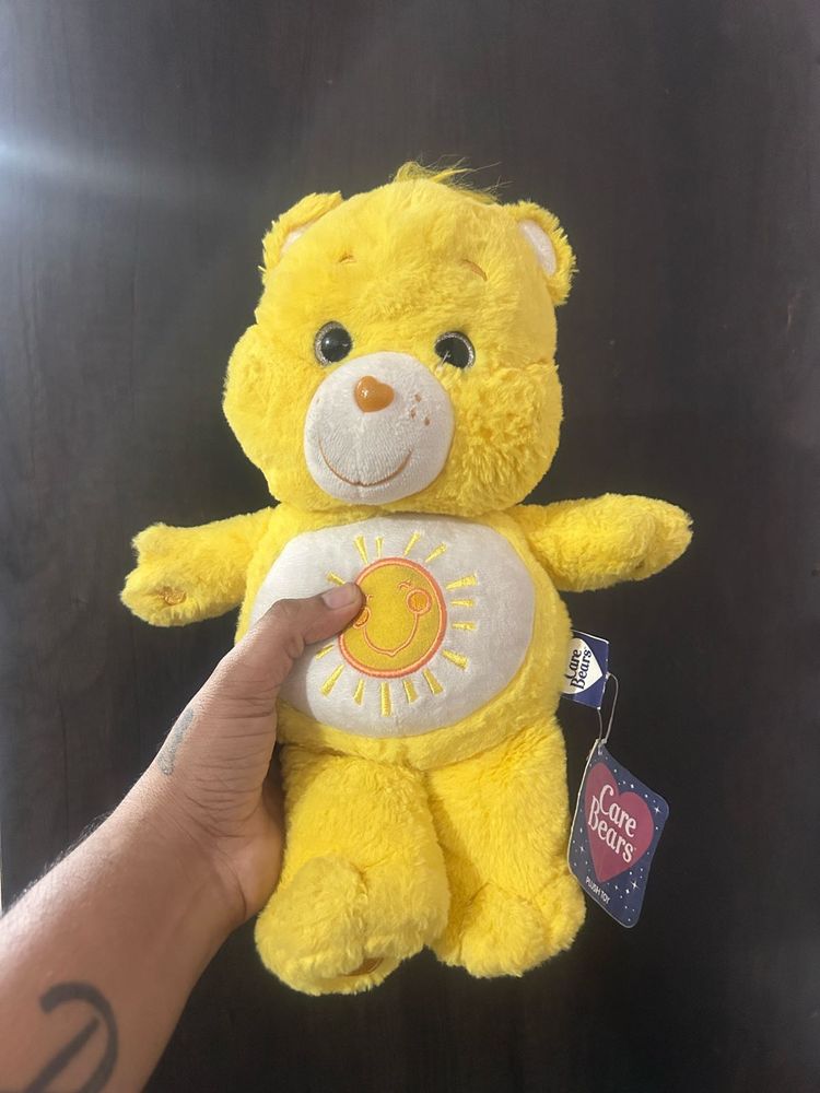 Care Bears Funshine Bear Yellow Sun Sunshine Plush