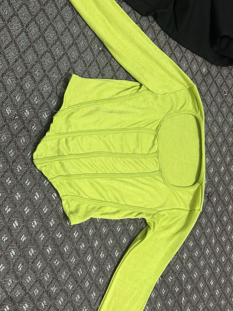 Lime Green Corset Top
