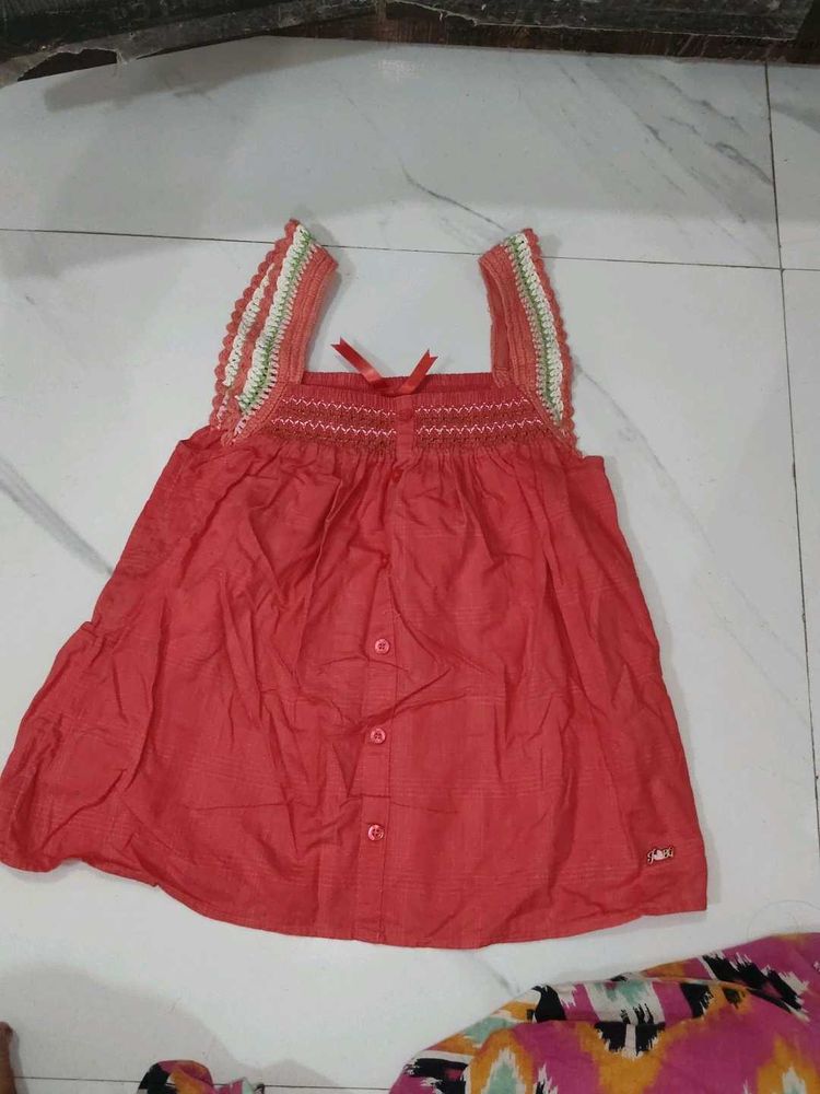 Charming pink Smocked Blouse