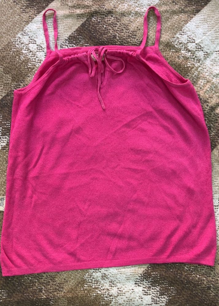 Vibrant Pink Spaghetti Strap Top