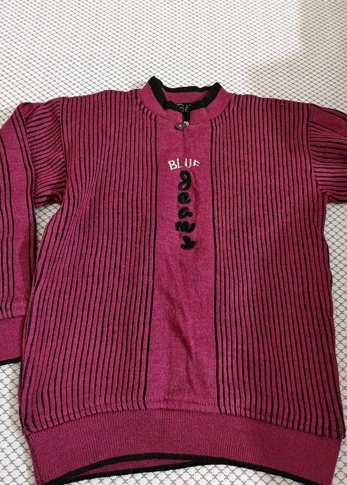 Vintage Striped Knit Sweater