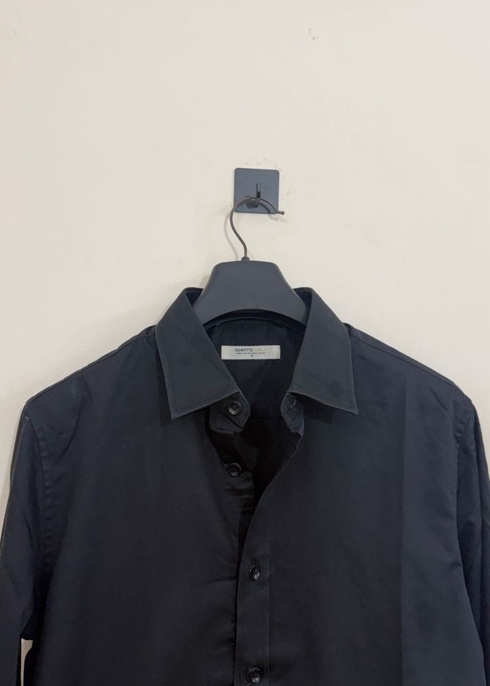 Classic Black Button-Up Shirt