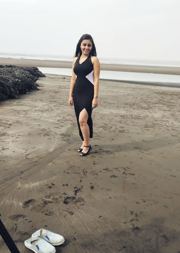Elegant Black Dress with Side Slit