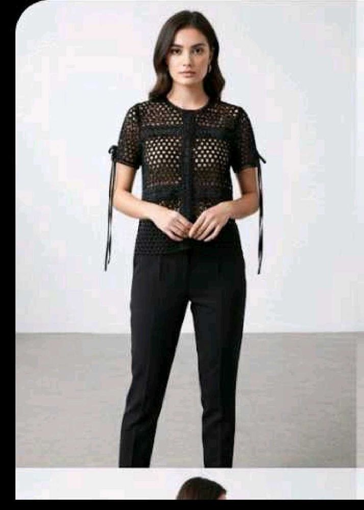 Elegant Black Lace Top