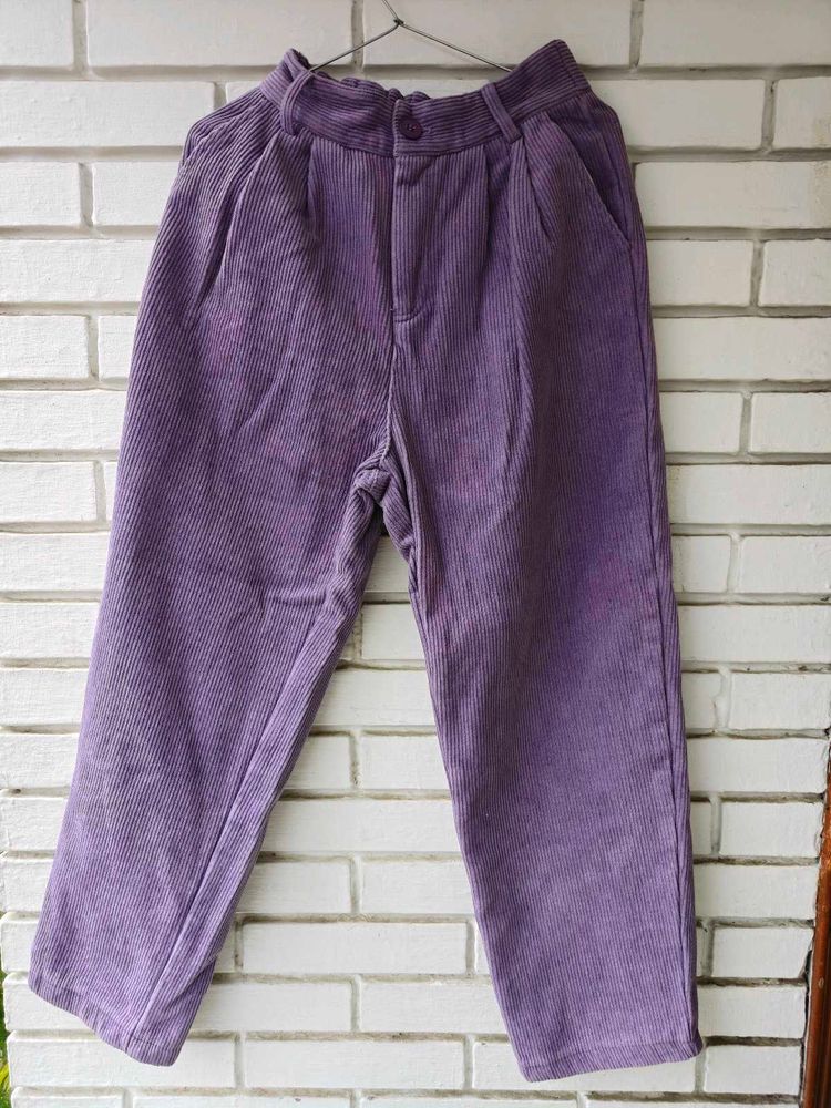 Purple Corduroy Pants