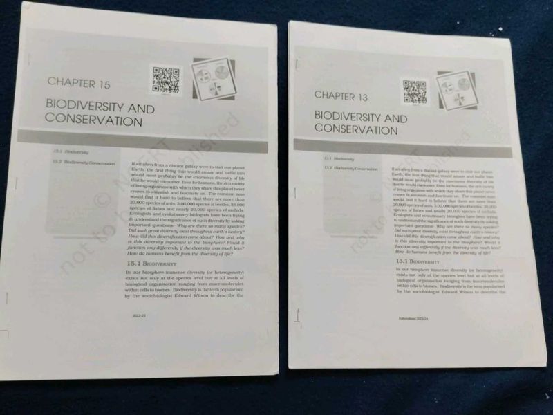 Textbooks: Biodiversity &amp; Conservation