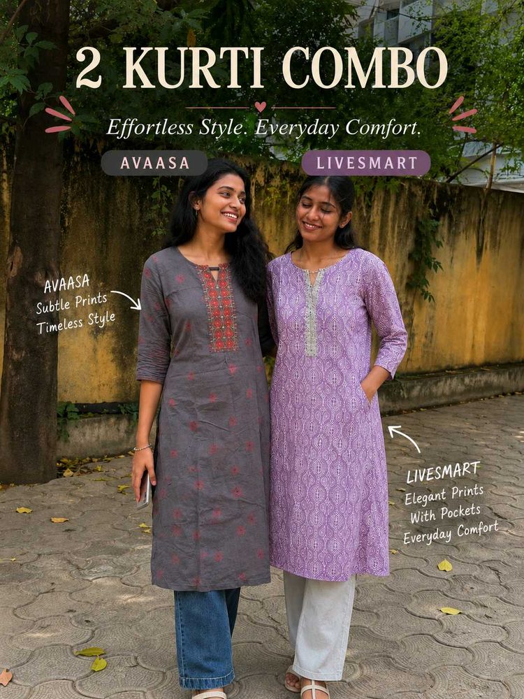 Avaasa 2 Kurti Combo