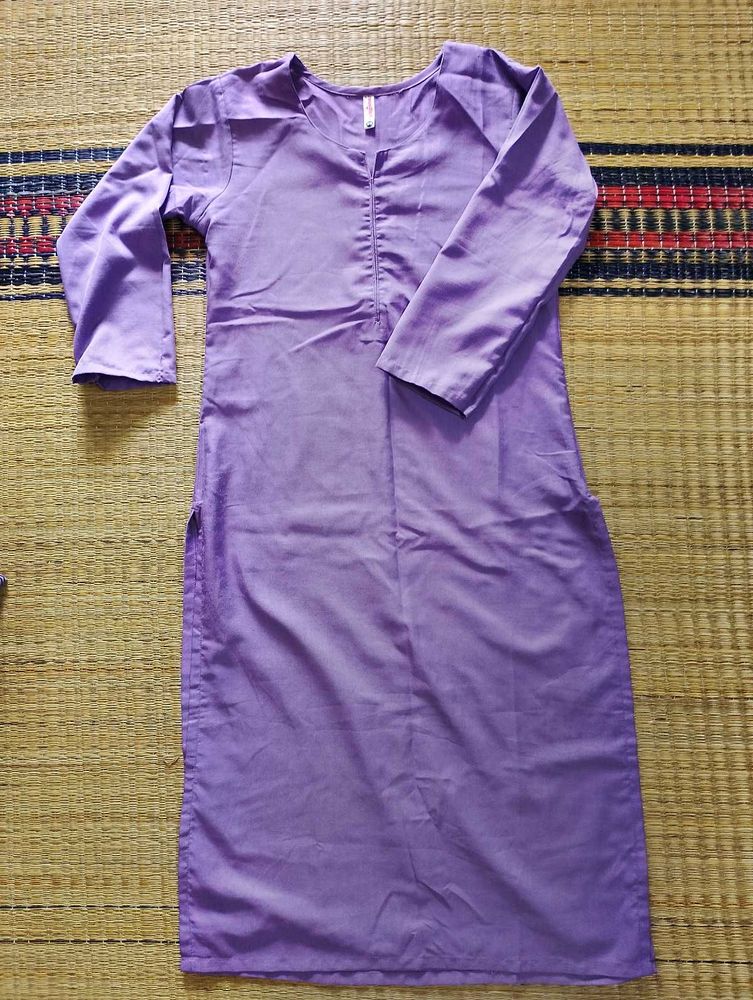 Purple Long Kurta