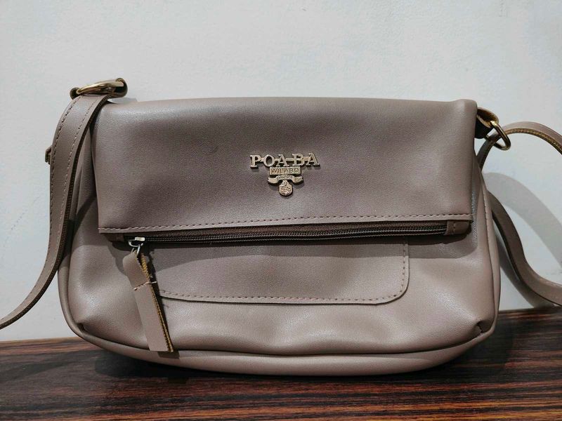 Stylish Taupe Sling Bag