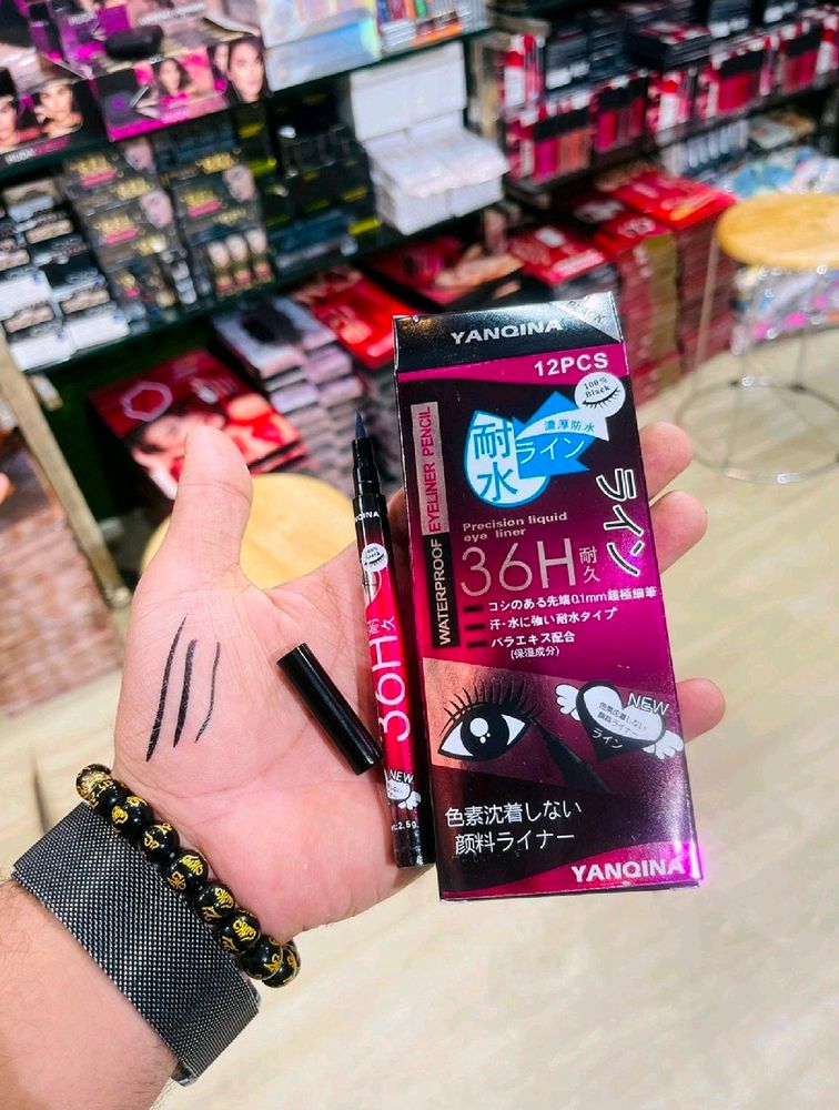 YANQINA 36H Waterproof Eyeliner Pencil 12
