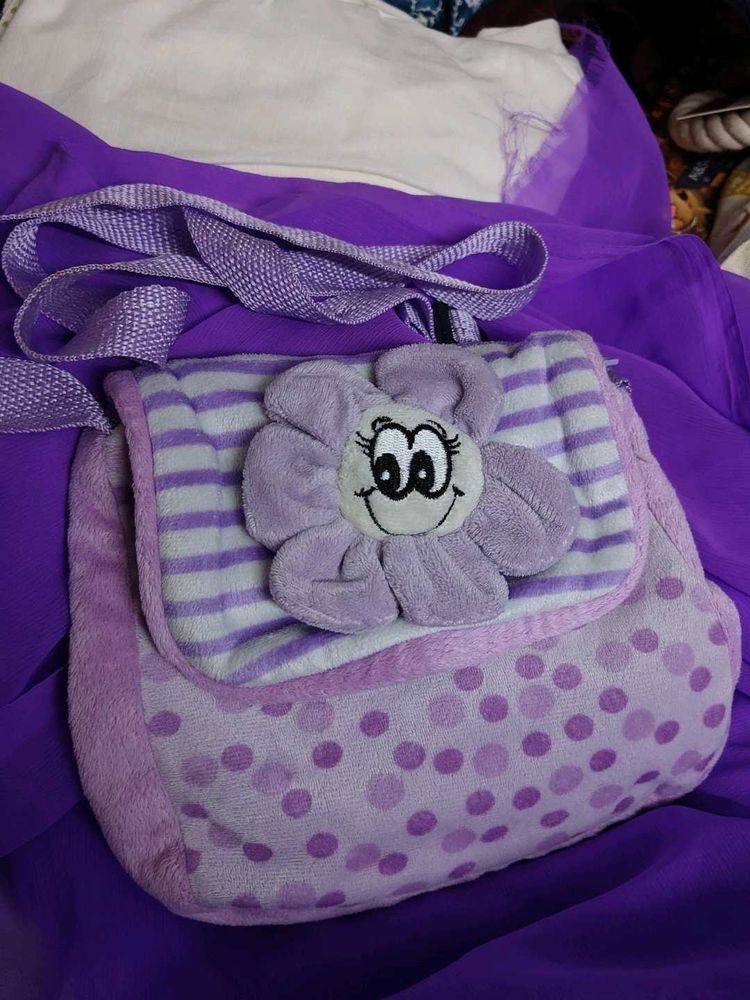 Cute Purple Flower Purse