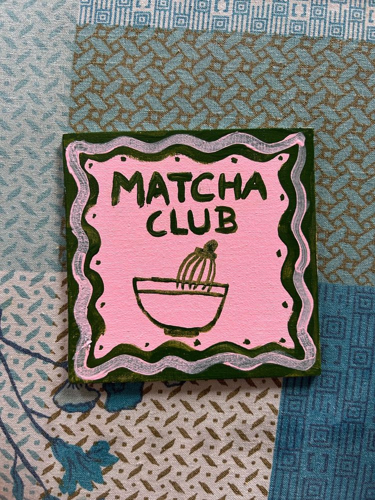 Handmade Matcha Poster