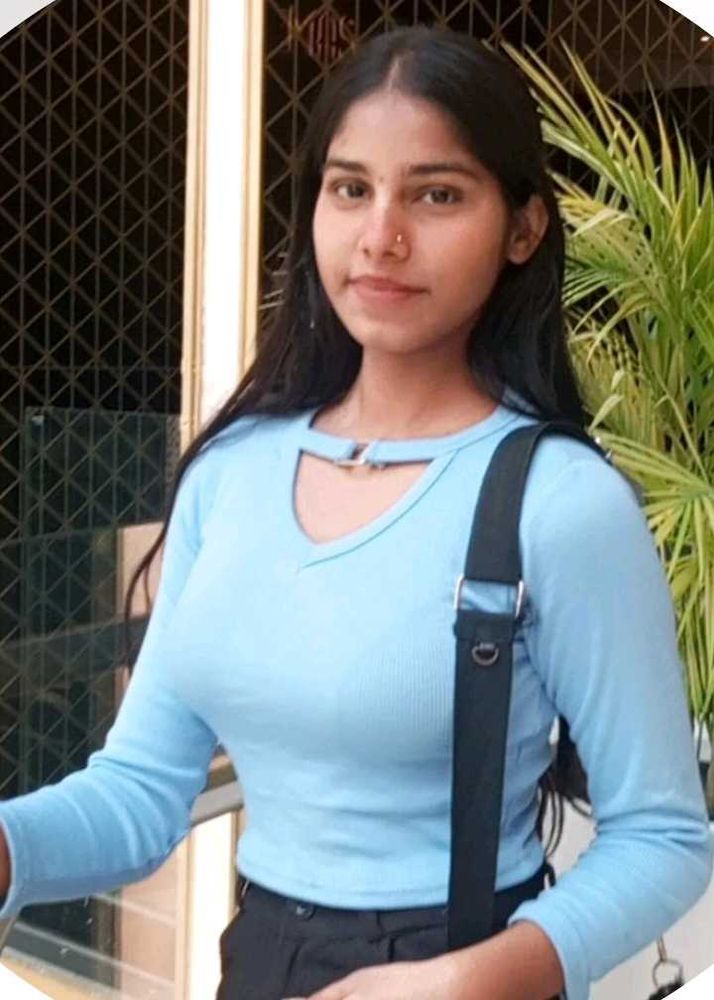 Light Blue Ribbed Stretchable Crop Top for Women