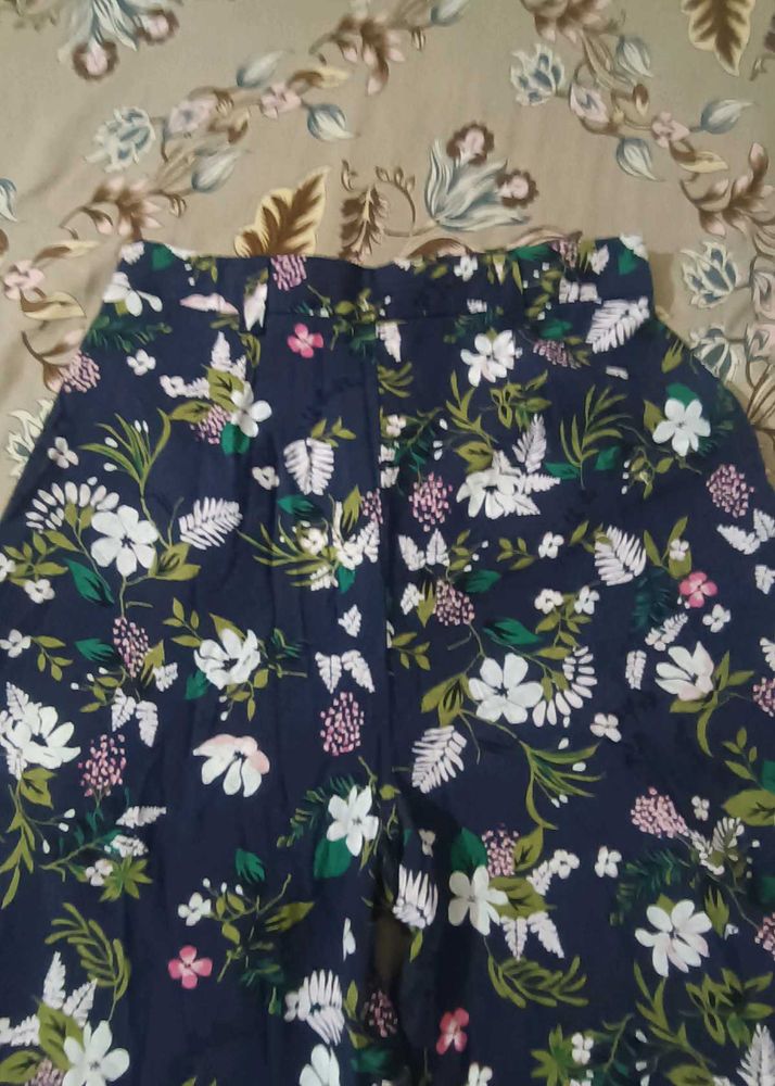 Floral Wide Leg Pants
