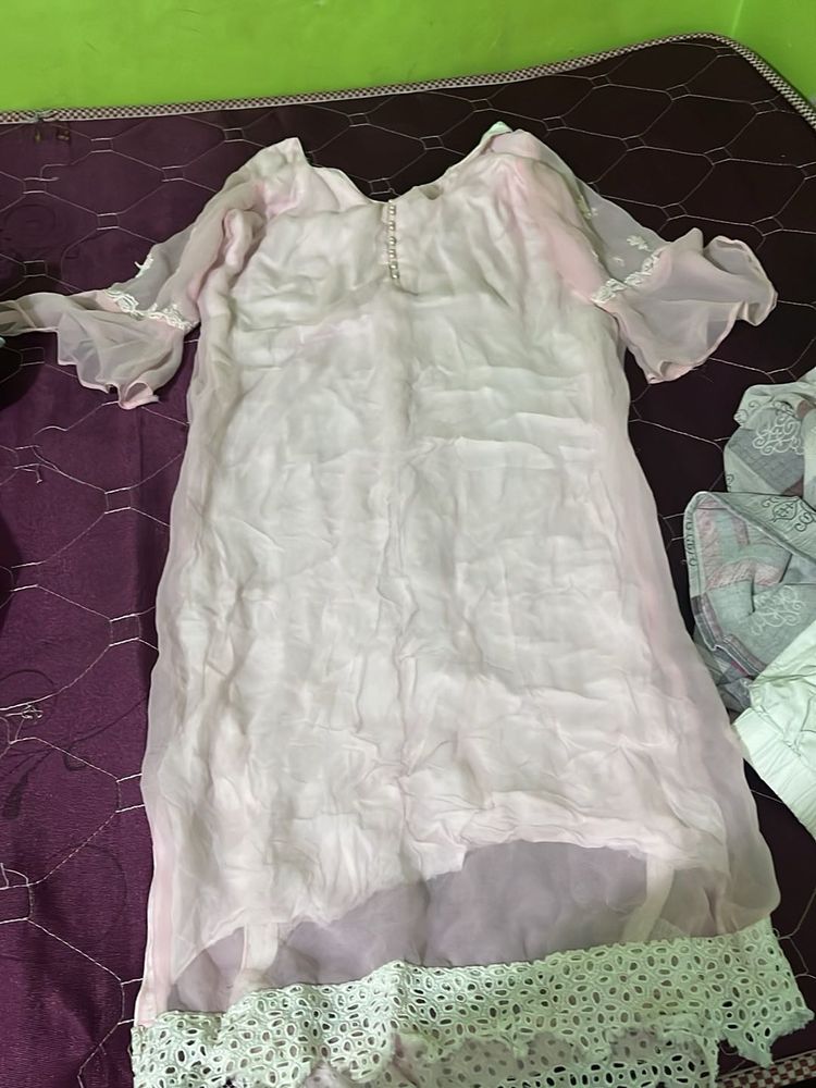 baby pink kurta