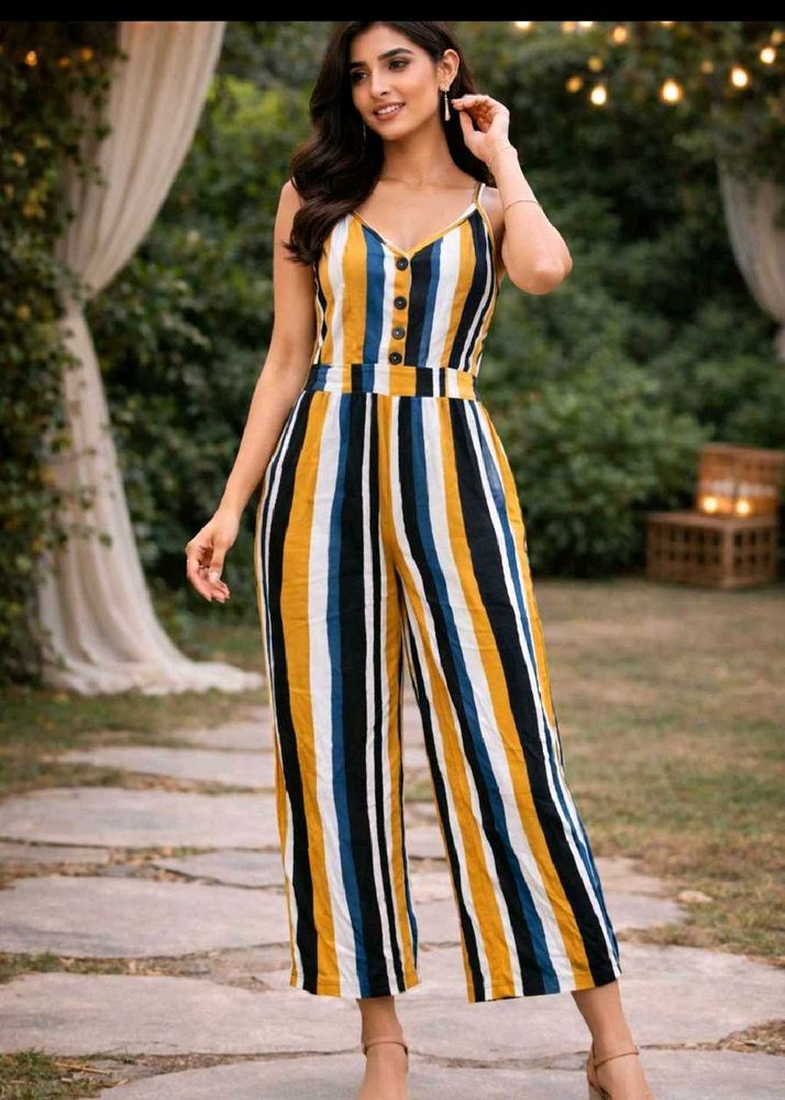 Striped Jumpsuit