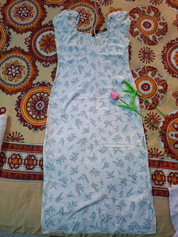 Chic Floral Print Midi Dress