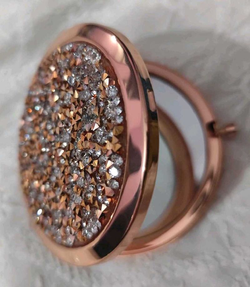 Mac Studded Rose Gold Compact Mirror