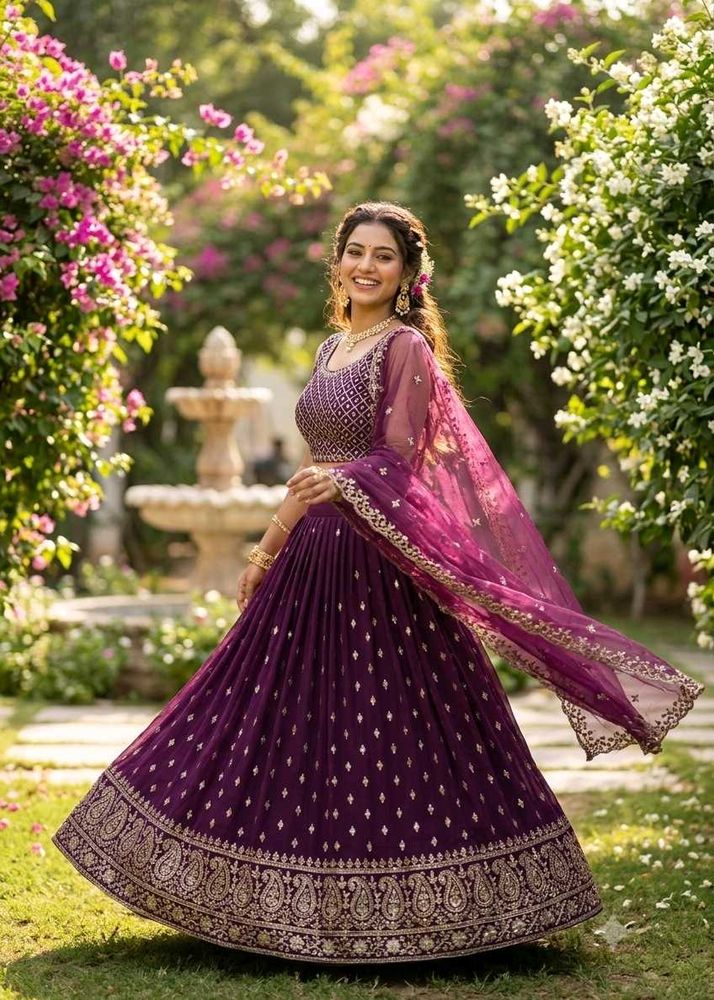 Purple Lehenga Choli