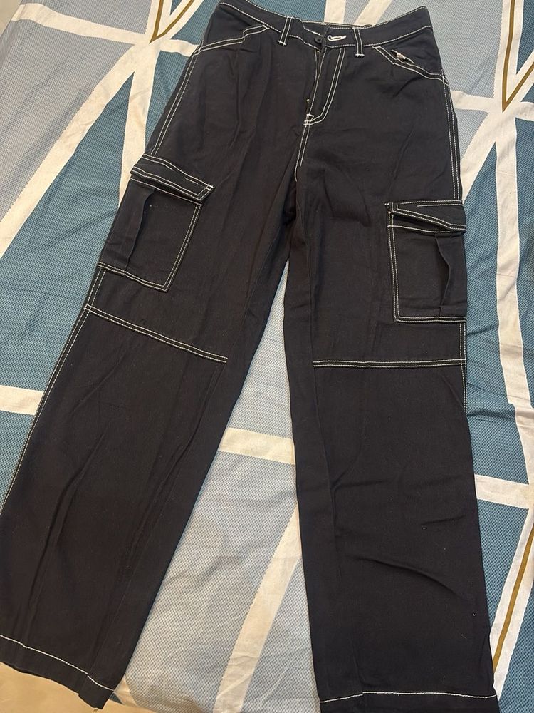 H&amp;M Black Cargo Pants
